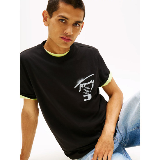 Tommy Hilfiger Ανδρική κοντομάνικη μπλούζα Signature Back Logo Jersey T-Shirt